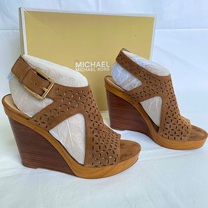 Michael Kors Josephine Wedge Suede